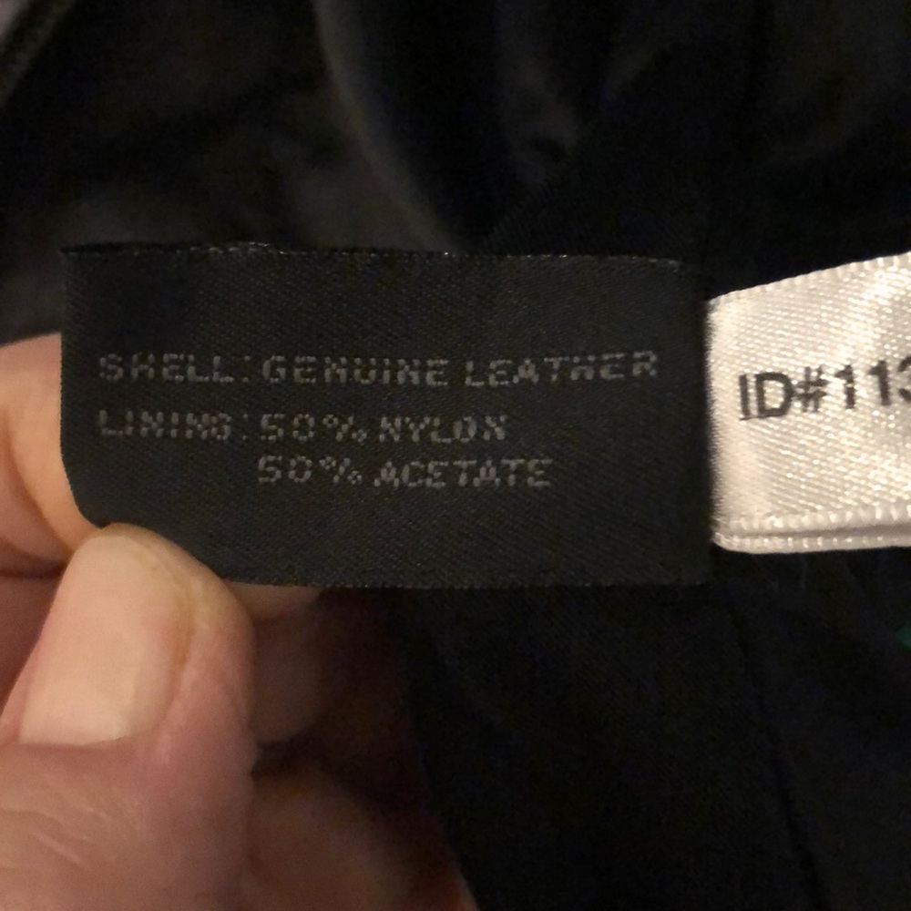 VINTAGE 90s EXPRESS belted zip up leather jacket - Picture 13 of 13